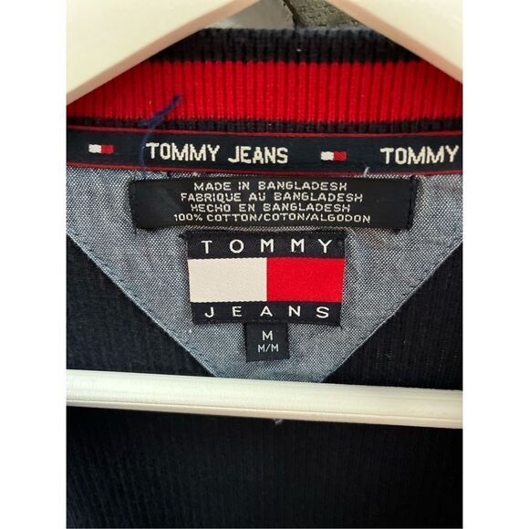 Tommy Hilfiger Jeans Vintage Navy Sweater sz M - Picture 4 of 7